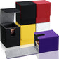 6 Pack Leather Deck Card Boxes 100+ Card Deck Game Box Magnetic Playing Card Deck Card Storage Box For 100 Plus Cards Compatible