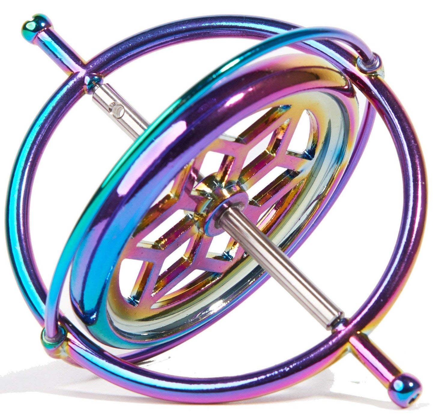 Joytech Precision Gyroscope Kill Time Metal Anti-Gravity Spinner Balance Toy Colorful JA05