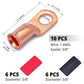 Wirefy 1 Gauge 38 Wire Lugs - Copper Cable Lugs - Battery Terminal Connectors - Ring Terminals - Crimp Battery Cable Ends - 22 P