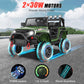 Hikole Ride On Car Truck, 12V Battery Powered Kids Electric Car W/ 2.4 Ghz Parental Remote Control,Spring Suspension,Led Lights,