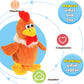 Hopearl Talking Chicken Repeats What You Say Walking Chick Electric Interactive Animated Toy Speaking Plush Buddy Gifts For Todd