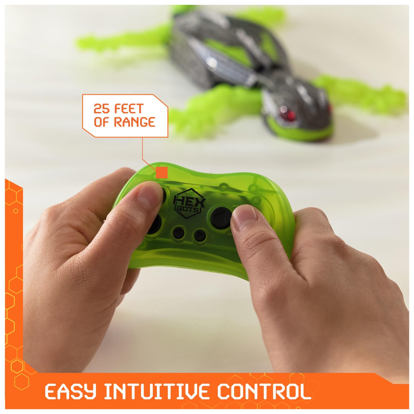 Hex Bots Wall Crawler Gecko, Rechargeable Remote Control Robot Kids Toys, Climbs Up Walls For Prank Toys & Games, Rc Robot Toys