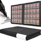enhanced 2000 Pocket Card Binder - 20 Pocket Trading Card Binder with Sleeves Fits 2000 Cards  Ringless Card Album for TCG - Model A Classic Black