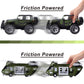 JOYIN Military Vehicles Toy Set of Friction Powered Transport Helicopter and Military Truck with Light and Sound Siren and Army Men Soldier Action Figures for Kids  Presents for Kids