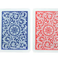 Copag 1546 Design 100% Plastic Playing Cards, Poker Size (Standard) Red/Blue (Jumbo Index, 6 Sets)