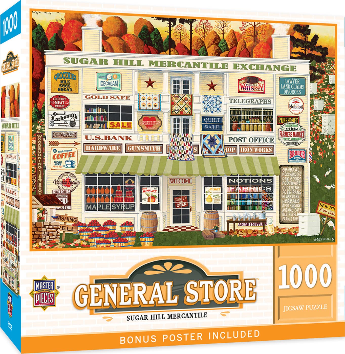 MasterPieces 1000 Piece Jigsaw Puzzle for mature-themeds  Family  Or Youth - Sugar Hill Mercantile - 19.25x26.75