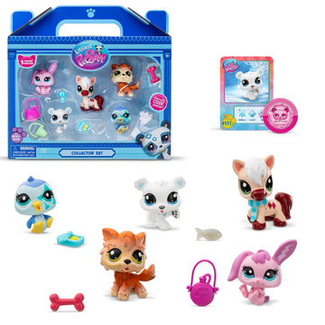Littlest Pet Shop Winter Besties Collector Set - LPS Gen 7 Mystery Figures, PVC Toy for Kids Ages 4+
