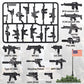 MaozyHomie  Pack Military U.S  in The Game Toy Set -  Accessories Weapon Battle Building Blocks Compatible with Major Brand  3 Years Old and up