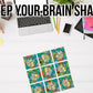 B.Dazzle Dragonflies 9 Piece Scramble Square Puzzle - 12" x 12" Laminated Cardboard - Brain Teaser for All Ages - Model 10146