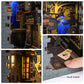 Robotime Diy Book Nook Kit Decorative Booknook Bookshelf Insert Bookcase Book Stand 3D Wooden Puzzle Diy Miniature House Kit With Led Light Model Kit For Adults (Magic House)