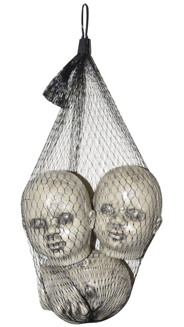 Sunstar Creset 3 Zombie Baby Doll Heads Creepy Halloween Decor