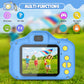 Desuccus Kids Camera - HD Digital Video Camera for Ages 3-9, Compact, Blue, Model X2, Includes 32GB SD Card and 5 Puzzle Games