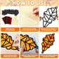 32 Sets Thanksgiving Fall Maple Leaf Suncatchers Craft Kit DIY Window Stained Glass Effect Autumn Maple Leaf Paper Crafts Home S