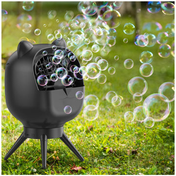 Bubble Machine For Toddlers Kids, Rotating Bubble Machine Rechargeable With 38000+ Bubbles/Min, 2 Speed, Outdoor Automatic Bubbl