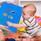 Foldable,Freestanding Felt Flannel Board Set for Toddlers,With 75 Felt Learning Letters Numbers Pieces,Double-Sided,With Storage