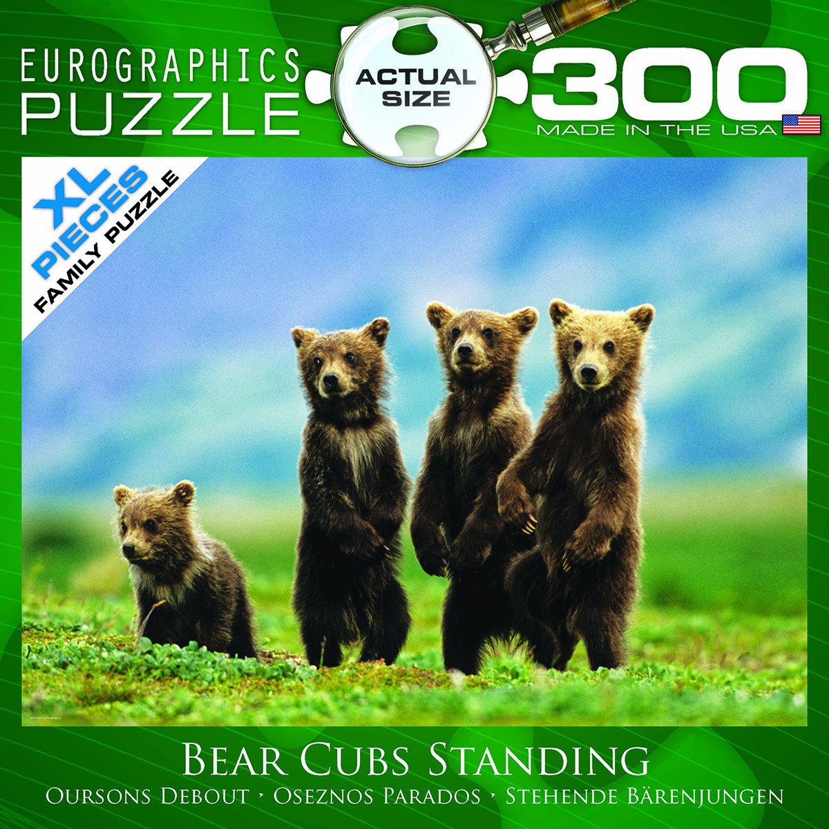 Bear Cubs Standing Puzzle, 300-Piece