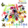 Tuparka 49 Pcs Plastic Insect Figure Toys Assorted,Lifelike Insects Model Gag Toys For Children Favors School Educational, Party
