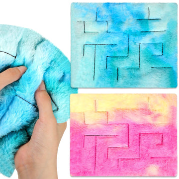 Frienda 2 Pack Marble Maze Mat Fidget Tactile Sensory Toys Stress Relief Toys Relief Anxiety Calming Mats For School Classroom Reduce Stress Anxiety Improve Focus(Vivid Style,8.7 X 6.3 Inch)