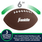 Franklin Sports Mini Footballs for Kids - (3) Inflatable Toy Replacement Footballs for Target Toss + Other tossing Games - 6 Plastic Inflatable Footballs with Air Pump - Perfect Kids Toy Football
