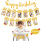 1St Birthday Baby Photo Banner, Happy Birthday Banner, First Birthday Decorations For Boy Newborn To 12 Months, 17Pcs Monthly Mi