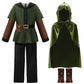 Relibeauty Kids Archer Costume Boys Girls Hunter Costume With Cape,Green,160
