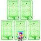 Skylety 5 Pcs Money Puzzle Box Gift Card Box Plastic Puzzle Card Holder Fun Maze Intellectual Pinball Machine Game for Teens and mature-themeds Birthday Party Favors(Green)