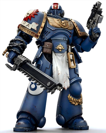 Joytoy Warhammer 40K 1/18 Action Figures - Ultramarines Lieutenant Titus-Collectors Edition Perfect For Collectors & Decor - Ide