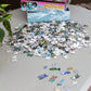 Bob Ross These Things Live Right In Your Brush Puzzle For Adults And Kids | Nature Painting 1000 Piece Jigsaw Puzzle Toy | Interactive Brain Teaser For Family Game Night | 28 X 20 Inches