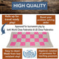 WE Games Vinyl Chess Board - Tournament Roll Up, Pink, Model 052122