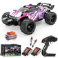 YESHIN 1:18 Waterproof Pink RC Car Toys, 4X4 All Terrain Hobby Remote Control Truck with 2 Rechargeable Batteries, Toy Vehicle G