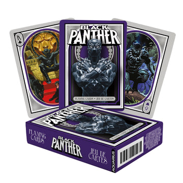 Aquarius Marvel Comics Black Panther Playing Cards - Black Panther Themed Deck Of Cards For Your Favorite Card Games - Officially Licensed Marvel Comics Merchandise & Collectibles