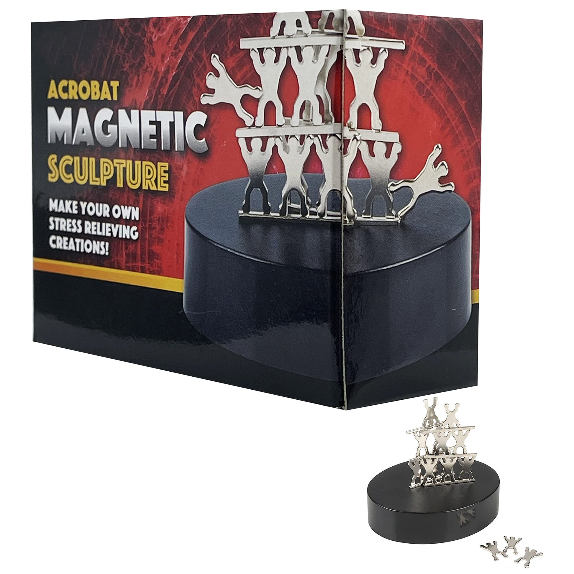 The Dreidel Company Magnetic Sculpture Building Blocks  Create Your Own Masterpiece  Development and Stress Relief  3.5 Inch (Acrobat)