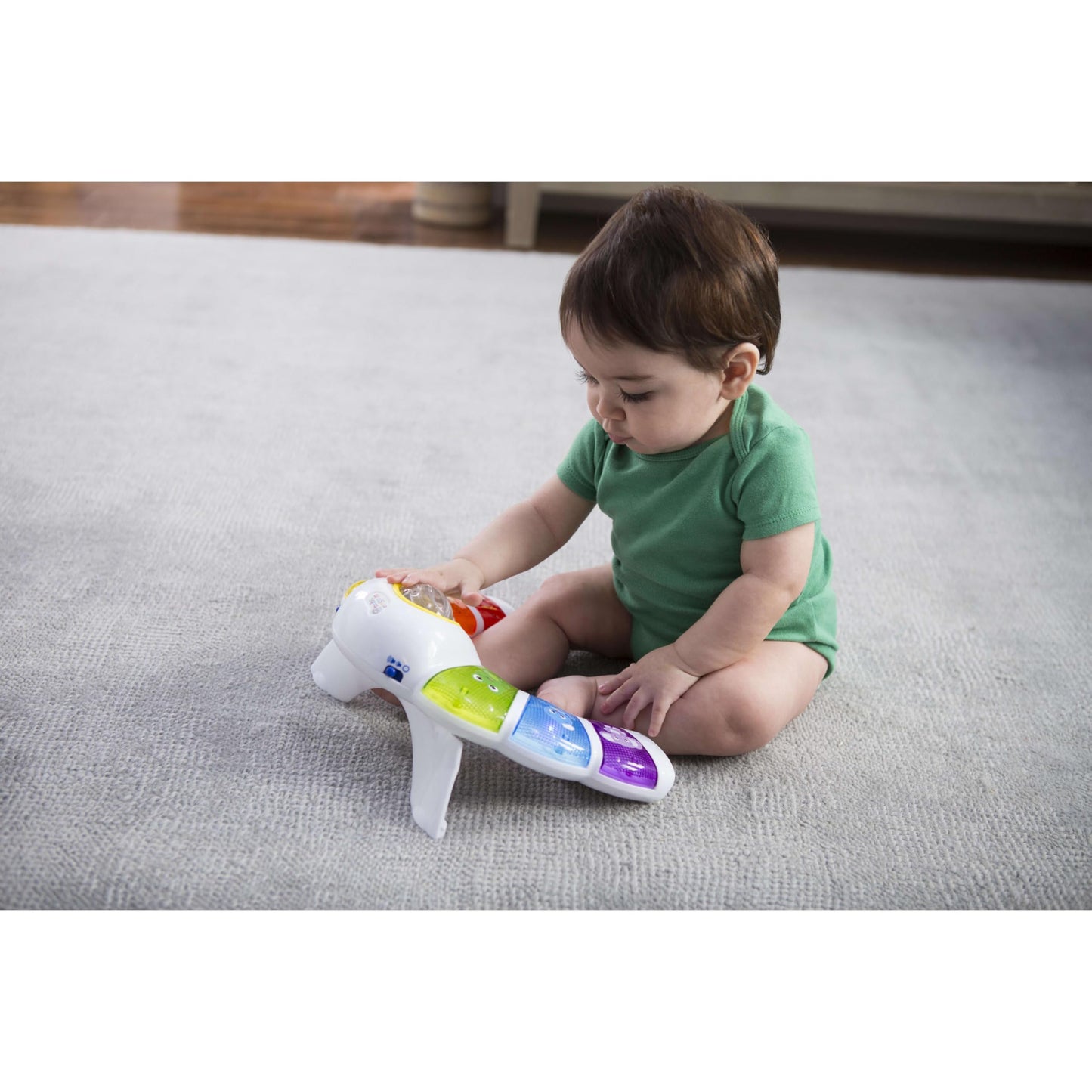 Baby Einstein Glow & Discover Light Bar Musical Toy, Activity Station, Sitting Up And Tummy Time Toy, Color And Animal Learning Toy, Infant Ages 3 Months+