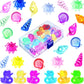 Skylety 24 Pieces Diving Gem Pool Toy Ocean Theme Colorful Diamond Set Marine Animals Gem Summer Dive Throw Toy Set Acrylic Gems