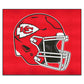 FANMATS 5787 Kansas City Chiefs Tailgater Rug - 5ft. x 6ft. Sports Fan Area Rug, Home Decor Rug and Tailgating Mat - Chiefs Helm