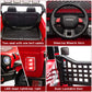 Sehomy 2-Seater Ride On Car, 12V Kids Electric Car Truck W/Remote, Spring Suspension, Wide Seat, Music, 3 Speeds, Led Lights, 4
