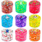 9 Pack Clear Crystal Slime Kit, Super Soft And Glossy Jelly Crunchy Slime, Diy Jelly Cube Slime Party Stress Relief Toys For Gir