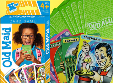 Ja-Ru Old Maid Card Game. The Game Of Old Maid Kids Game Toy - Colorful Design Great For Children. Cards Size 4.7'X 3' Great Party Favor Table Top Board Game Pastime Toy -Oldmaid.3604-1S