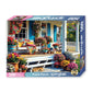 Springbok Front Porch 500 Piece Jigsaw Puzzle for mature-themeds - Step Back and Relax on Grandma's Front Porch with This Colorful and Nostalgic Image