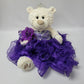 Kinnex Collections Since 1997 20'' Quince Anos Quinceanera Last Doll Teddy Bear With Dress (Centerpiece) ~ Arc16831-13R (Purple)