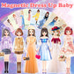 Magnetic Dress Up Dolls, Magnetic Doll Dress Up Kits Magnetic Paper Dolls Pretend Play Set For Girls Ages 4 Years And Up Kids Tr