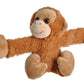 Wild Republic Huggers Orangutan Plush Toy, Slap Bracelet, Stuffed Animal, Kids Toys, 8'', Tan