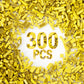 300 Piece Yellow Bricks Bulk Assortment Pack, Yellow Brick Accessories For Building With 12 Size, Compatible With Lego Parts And