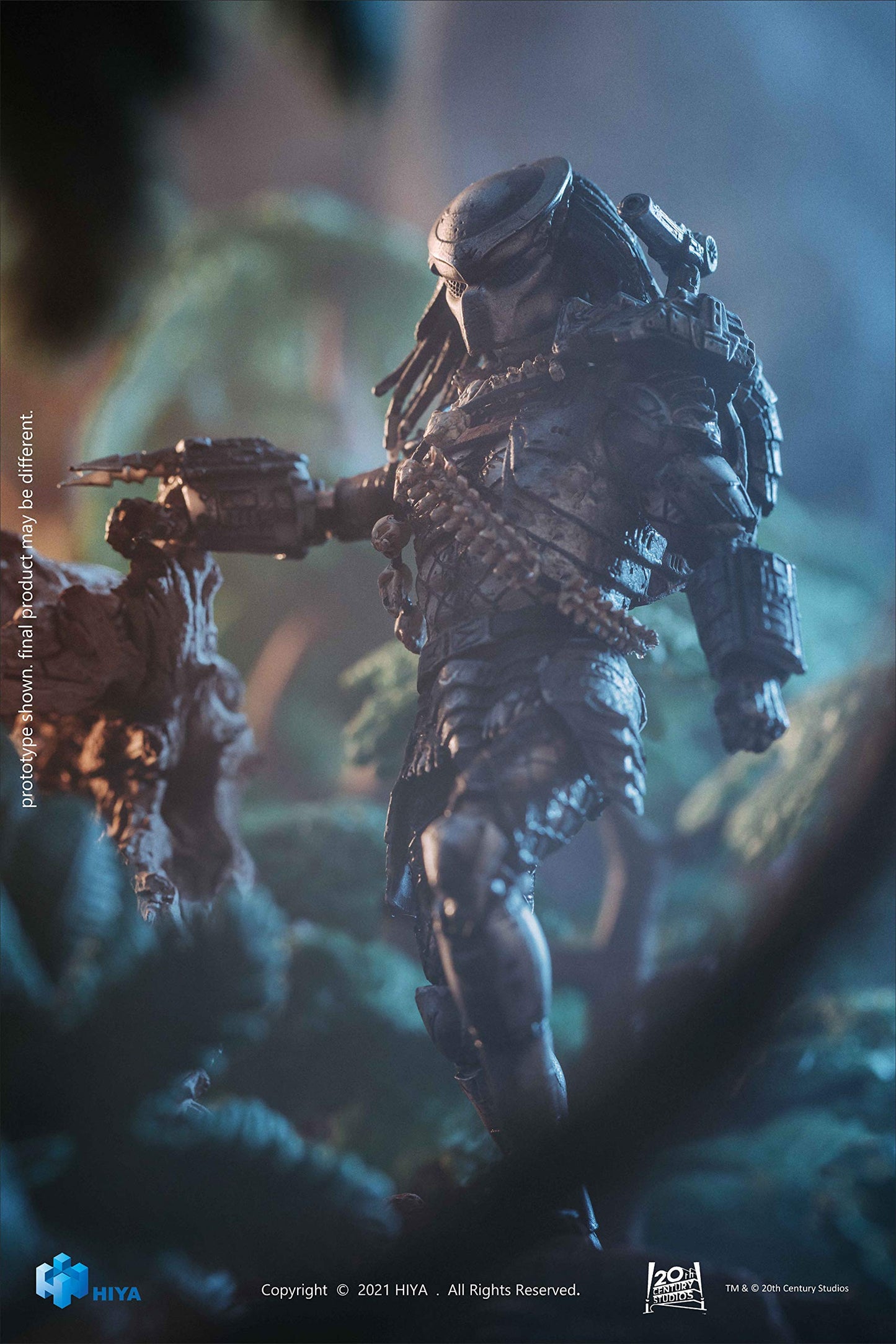 Hiya Toys Predator: Jungle Predator (Version 2) 1:18 Scale Action Figure, Multicolor