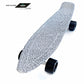jaspo Polypropylene Penny Skateboard Casterboard Fishboard Cruiser Fibre Skateboard (22X5.5 Inches) Suitable Upto 10 Years (Crys