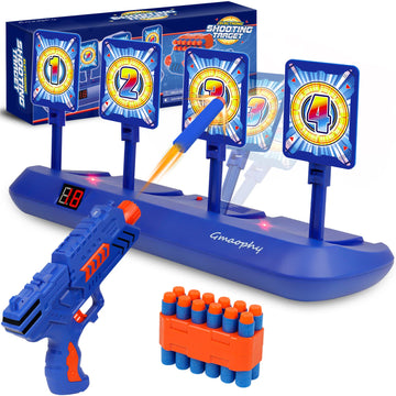 Gmaophy Digital Shooting Targets With 2 Foam Dart Toy Blaster, Kids Shooting Game Toys, Electronic Scoring Auto Reset 4 Targets, Birthday For Ages 5 6 7 8 9 10+ Years Old Kids Boys Girls