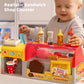 Pretend Play Food Toy For Kids Toddlers, Play Kitchen Accessories Include Sandwich Maker Toy With Slicer For Ham, Menu And Ingre