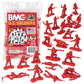 Bmc Plastic Army Women - 36Pc Red Female Soldier Figures - Made In Usa