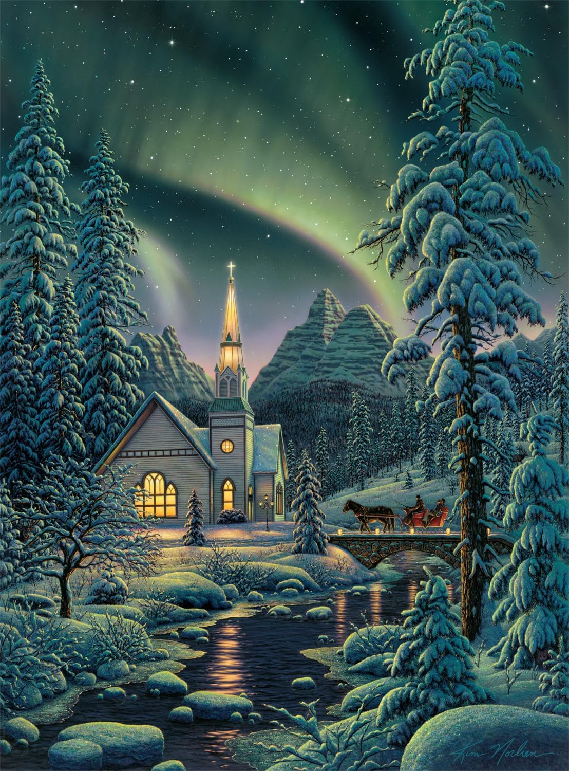 Buffalo Games - Kim Norlien - Light Of The World - 1000 Piece Jigsaw Puzzle For Adults -Challenging Puzzle Perfect For Game Nigh
