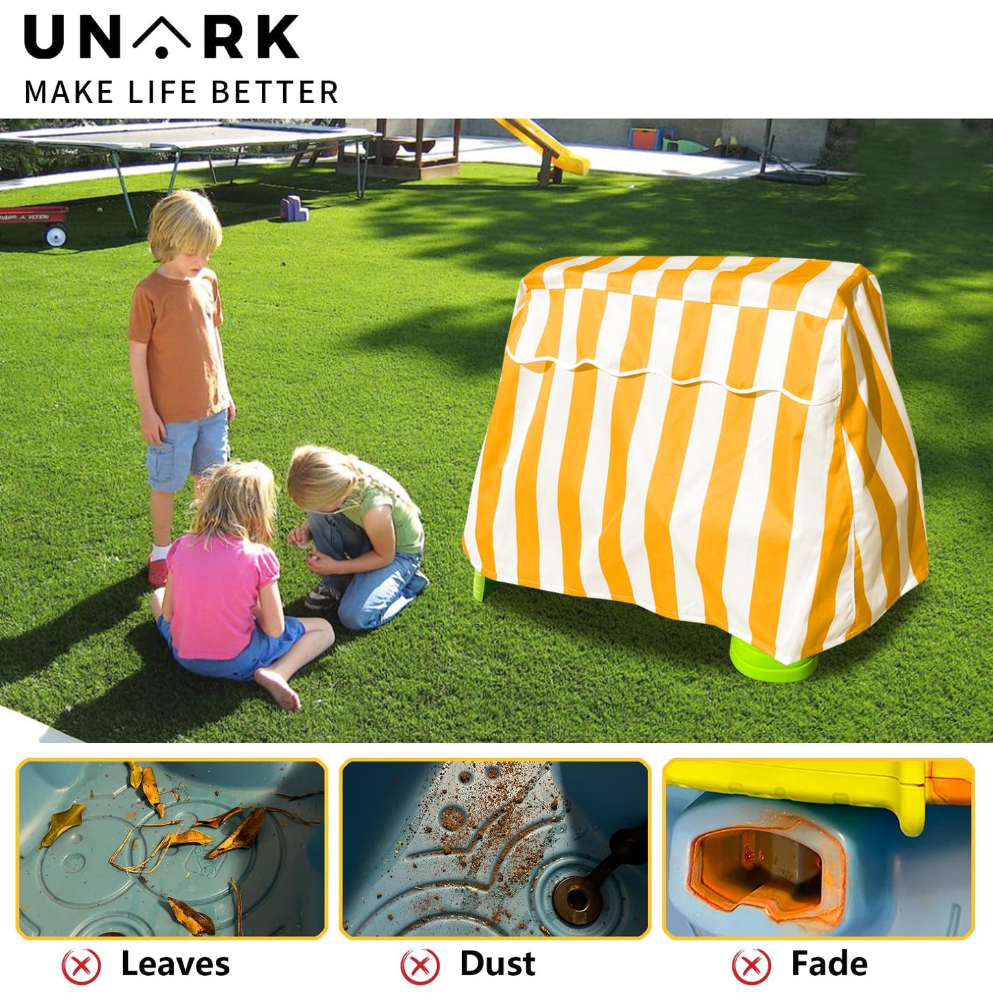 UNARK Water Table Cover Toddler Outdoor Toys for Toddlers 1-3, Outdoor Toys Cover, Water Table Accessories